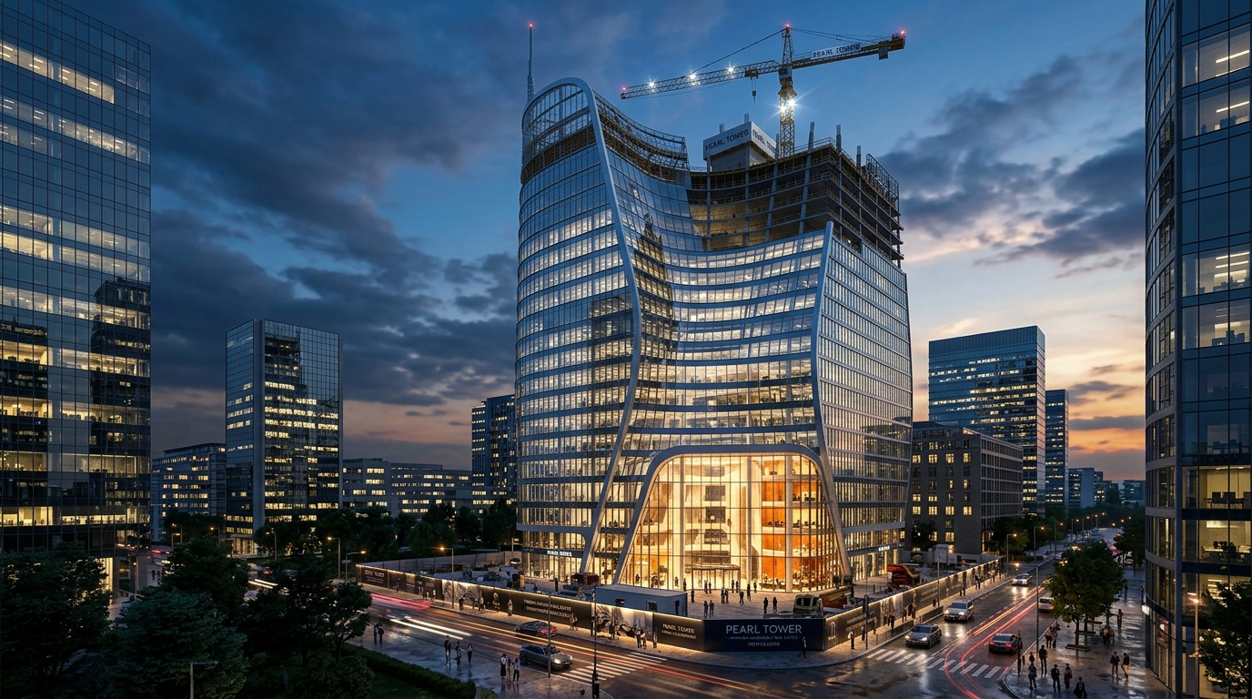 Aydins Pearl Tower - Commercial Building Manjeri